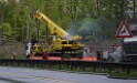 VU Gefahrgut LKW umgestuerzt A 4 Rich Koeln Hoehe AS Gummersbach P233